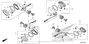 NC700X (DCT) Задний фонарь