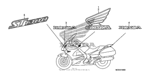 ST1300 Наклейки