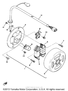 DT125E Flywheel magneto