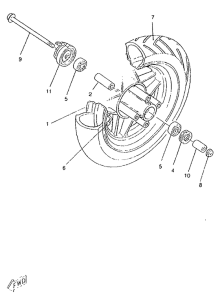 CW50RS Переднее колесо