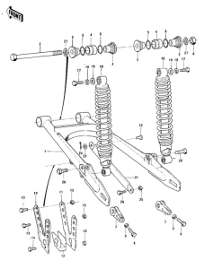  Swing arm / shock absorbers