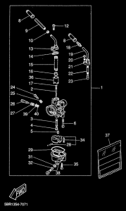 YQ50 Карбюратор