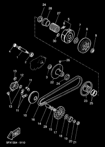 CW50RS Сцепление