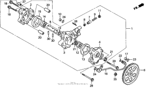 XR650L Масляный насос