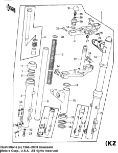  Вилка передней оси