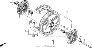 RVF750 Переднее колесо