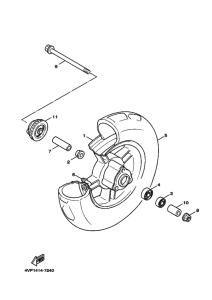 YW50FX Переднее колесо