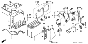 GL1800 (ABS) Аккумулятор