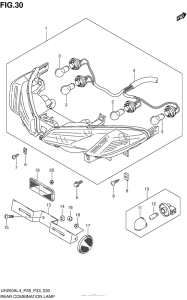 UH200 Задний фонарь