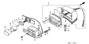 CA125 Taillight unit ass`y