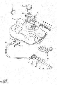 CW50RS Топливный бак