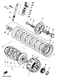 XJ600N Сцепление