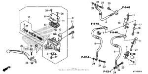 CBR250R (ABS) Front brake master cylinder (cbr250ra)