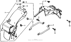 CB750 Задний бампер