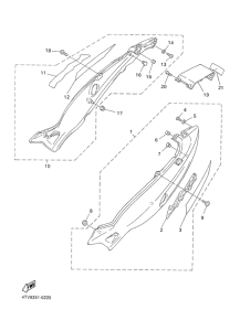 YZF600R Боковые обтекатели