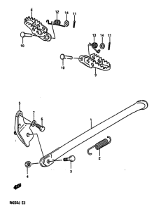 RM250 Подножки