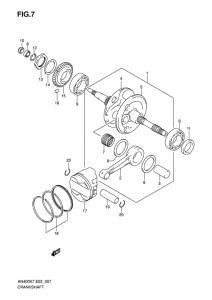 AN400 (ABS) Вал коленчатый