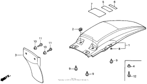 XR100 Задний бампер
