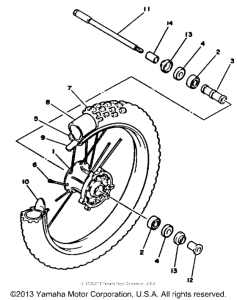  Переднее колесо