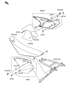 RM-Z250 Боковая крышка
