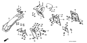 MT50F Заднее крыло
