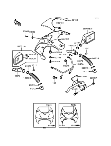 ZX400 カウリング