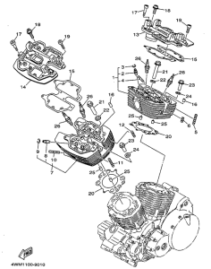 XV1600A Головка цилиндров
