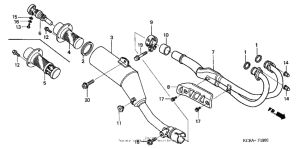 XR250R Глушитель