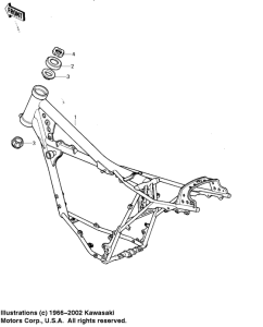 KX125 Frame comp