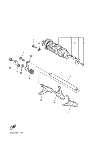 YZF1000R Shift cam. fork