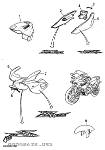 SZR660 Painted. parts