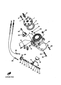 TZ125 Головка цилиндров