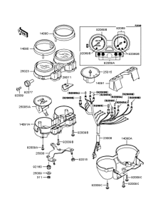ZR400 Спидометр