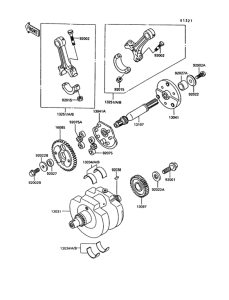 VN750 Коленвал