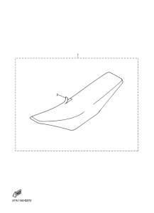 WR250FR Сиденье