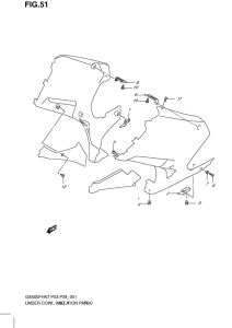 GS500 Under cowling installation parts