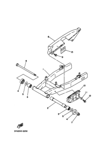 FZX250 Задний рычаг и подвеска