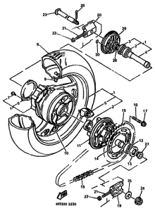 GTS1000A Переднее колесо