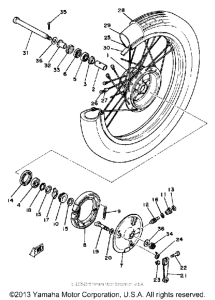 SR250H Переднее колесо