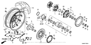 VFR800F Переднее колесо