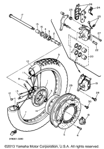 XT600EBC Переднее колесо