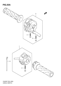 DL650 (ABS) Рулевой переключатель