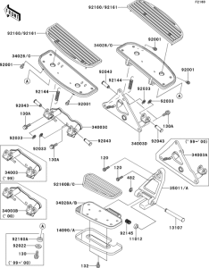VN1500 Подножки