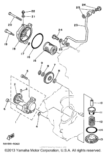 XT350S Масляный насос