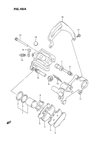 DR350 Задний суппорт