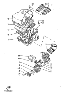 TZR125RR Впускная система