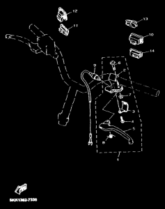 YN100 Interruptor  manillar&palanc