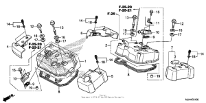 VT750C2B Крышка головки цилиндров