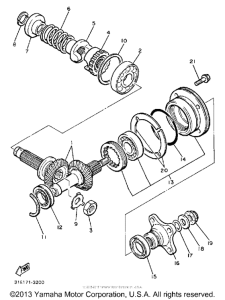 XJ900RK Промежуточный ведущий вал
