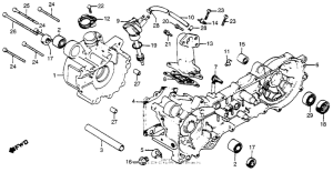 NA50 Crankcase + oil pump + reed valve 79-80